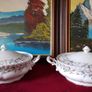 47 Piece Royal Albert Brigadoon Pattern Bone China Gold Gilt Dinner And Tea Service / Set For 5 Person Setting Made In England Image 8