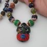 Antique Venetian Style MultiColor Mix Glass Beads Necklace Image 9