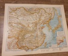 Map of Asia from 1915.