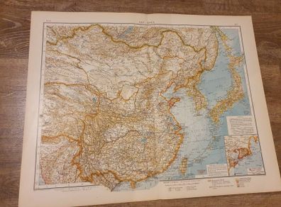 Map of Asia from 1915.