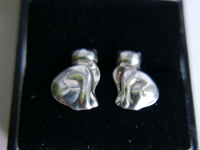Vintage Sterling Silver 925  Earrings 2,13g