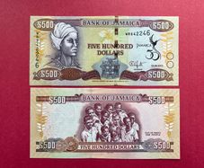 Jamaica  500 Dollars  2012  Jamaica's  Golden Jubilee  Commemorative  Issue  ( Uncirculated )