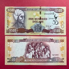 Jamaica  500 Dollars  2012  Jamaica's  Golden Jubilee  Commemorative  Issue  ( Uncirculated )