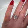 Stunning 4.19ct Marquise Diamond Engagement Ring | 14kt White Gold | IGI Certified | Brand New Image 10
