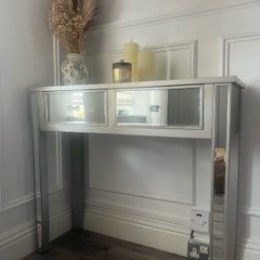 Mirrored console table