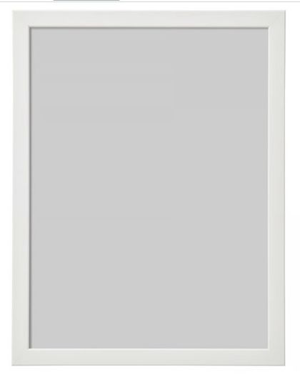 4 white frames 30cmx40cm
