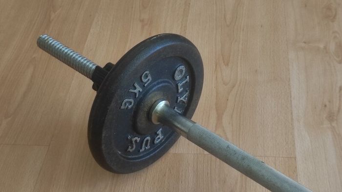 Weights barbell + weights + quick lock collars