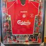 Signed and Framed Robbie Fowler UEFA Cup Final 2001 Replica Jersey  Certificate of Authenticity Included Image 7