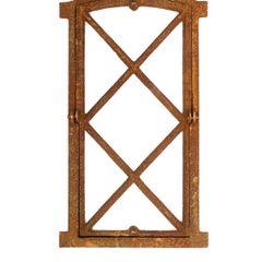 Antique Style Cast Iron Stable Window  Hinged Barn Window 38 x 76 cm