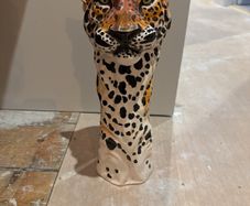 Leopard vase