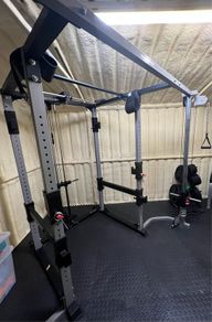 BodyCraft F430 Power Rack + Cable Crossover, Lat Pulldown & Dip Attachments