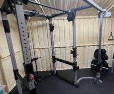 BodyCraft F430 Power Rack + Cable Crossover, Lat Pulldown & Dip Attachments