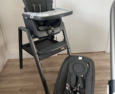 Tutti Bambini Nova Lite High Chair and Rocker Grey