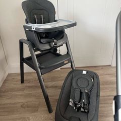 Tutti Bambini Nova Lite High Chair and Rocker Grey