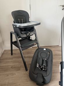 Tutti Bambini Nova Lite High Chair and Rocker Grey