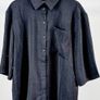 BNWT Classic Black Short Sleeve Button-Up Shirt Image 3