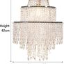 NEW SALE | 3-Tier Clear Chandelier Light Shade | Lamp Shade for Pendant Light Ceiling Light Shade Acrylic Crystal Chandelier Easy Fit Lampshades for Ceiling Lights Image 2
