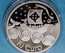 The Central Bank of Ireland 10 Euro 2011 St. Brendan the Navigator Silver Proof coin
