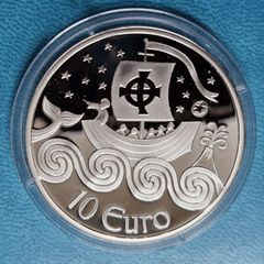 The Central Bank of Ireland 10 Euro 2011 St. Brendan the Navigator Silver Proof coin