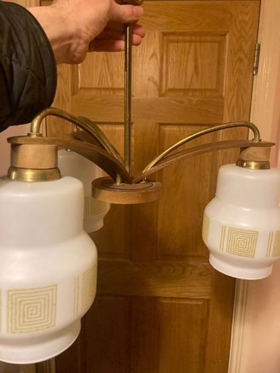 1960s art deco style retro lighting set postage available