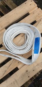 Lifting slings white 6m long 3 tonne capacity (as a guide) or orange guide slings/secure straps 10m long or smaller white 2 tonne 1.25 loop straps