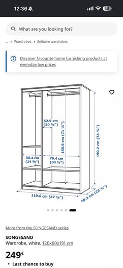 Songesand wardrobe