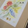 Vintage pair of framed watercolour botanicals Image 2