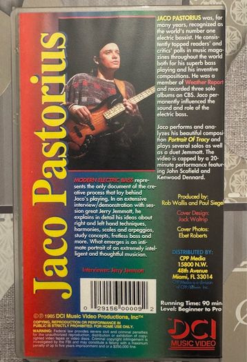 Jaco Pastorius VHS