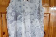 Top - Grey &amp; White - Size 14 - NEW