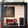 Handmade Formula 1 display frames made with a 1:43 scale F1 car model and the track layout Image 5