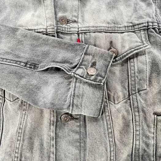 Levis Mens Trucker Denim Jacket Black Washed Type III Size S