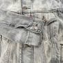 Levis Mens Trucker Denim Jacket Black Washed Type III Size S Image 7
