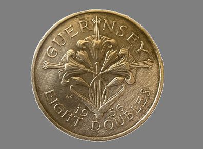 Guernsey 1956 - 8 Doubles, Elizabeth II