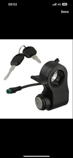 throttle scooter with 2 original keys