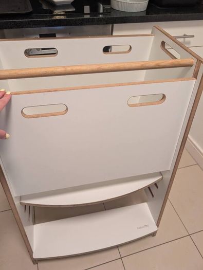 Large White Toddler Learning Tower / Helper Platform (Fits 2 Kids)