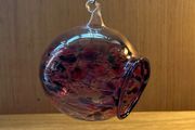 Handmade Hanging Multi Coloured Glass Ball