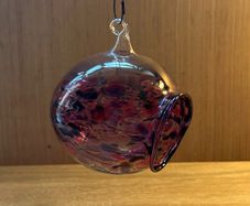 Handmade Hanging Multi Coloured Glass Ball