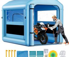 Inflatable Spray Paint Booth 3 x 2.5 x 2.5 m Air Filter System with 550W Powerful Blower