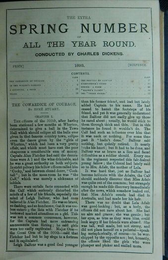Charles Dickens. All The Year Round. Rare Error. 1862 onwards.