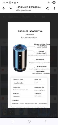 Car Essential Oil Diffuser full details click on link https://amzn.eu/d/8K6xXxI