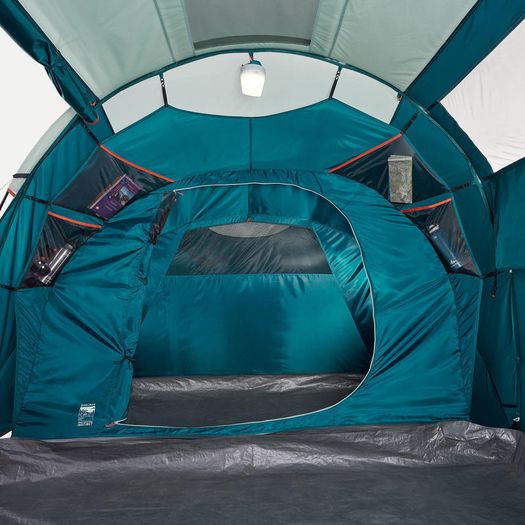 Quechua 4-person, 2-bedroom camping tent, Arpenaz 4.2