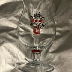 Duvel half pint Belgian beer glass