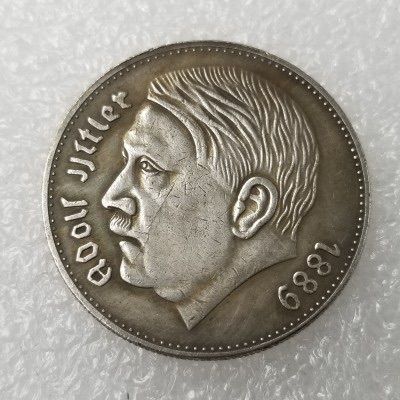 Ww2 Mark German Coin  Hitler Luftwaffe Swastika Nazi Warplane  Reichsmark