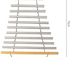 Nature portable 9 tones swinging wind chime row chimes