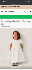 Monsoon flower girl dress 12-18months