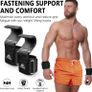 Weight Lifting Hooks, Non-Slip Wrist Support Straps, Weight Lifting Grips, 8 mm Thick Neoprene Wrist Padding, for Pull Up, Fitness, Strength Training, Bodybuilding Workout Image 3