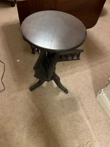 antique table games table