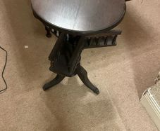 antique table games table