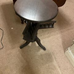 antique table games table