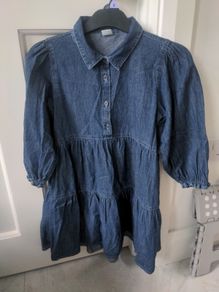 NEXT denim effect girls dress
